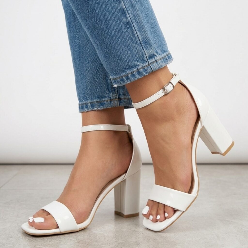 High Sandal With Strap