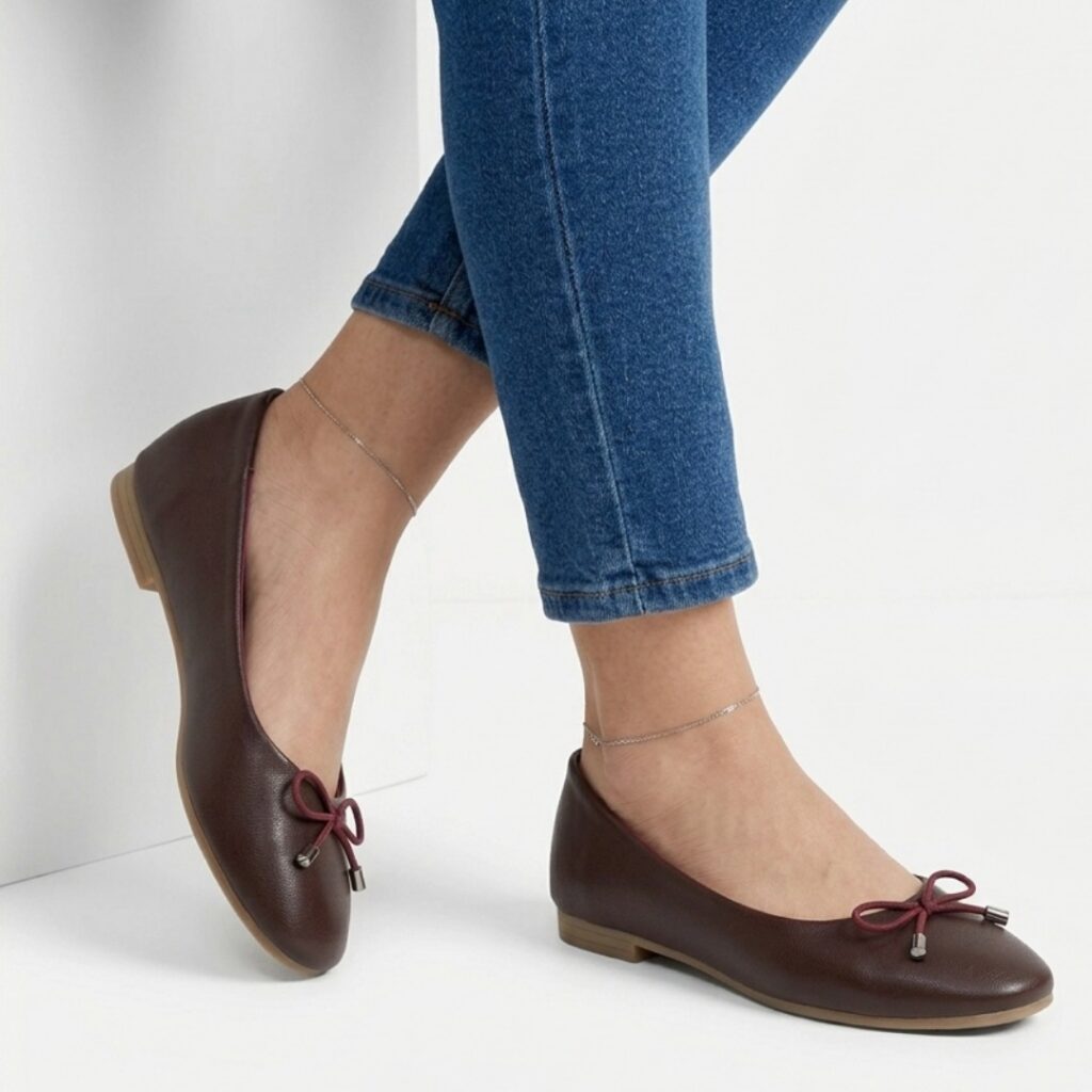 Lauren Jayna Nappa leather flat