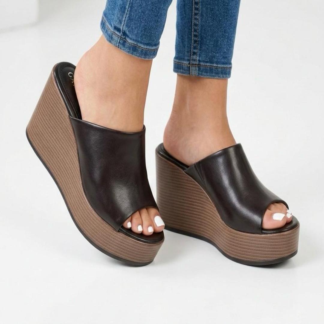 Sandals wedge look heel - الصورة 2