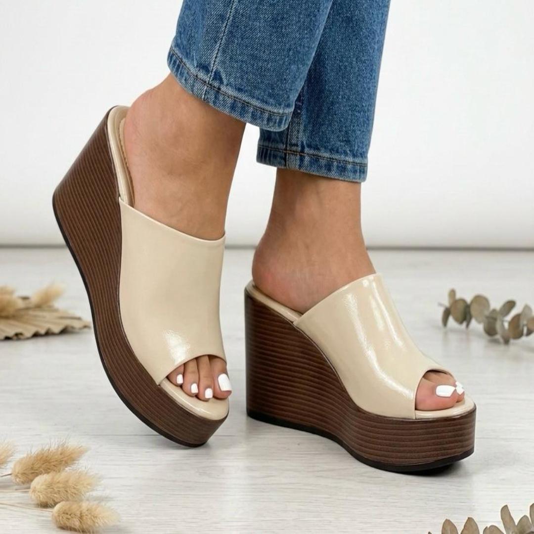 Sandals wedge look heel - الصورة 3
